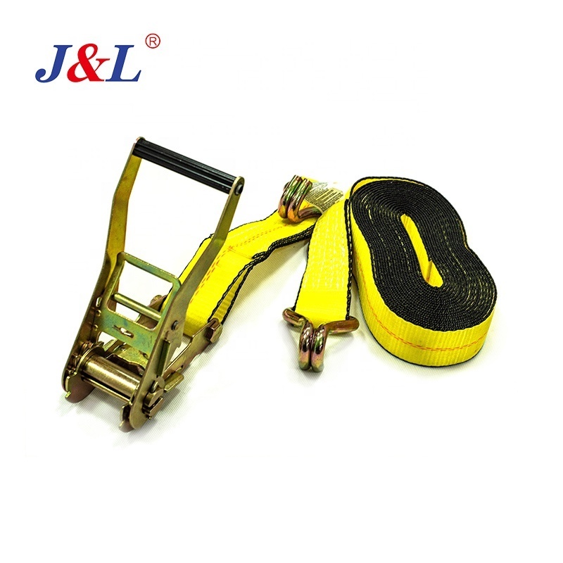 Julisling Heavy Duty Lockable Binding Transport Cargo Control Ratchet Straps Load Tension Lashing Belt Tie Down Ratchet Straps