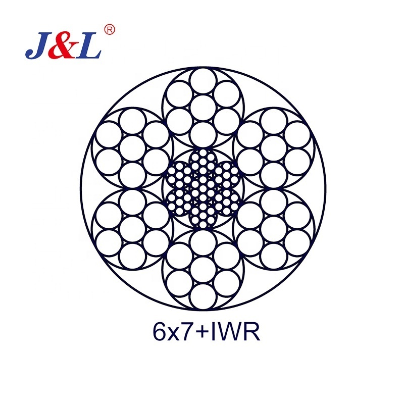 julisling galvanized and ungalvanized 16mm steel wire rope for tower crane OEM ODM used in well drilling