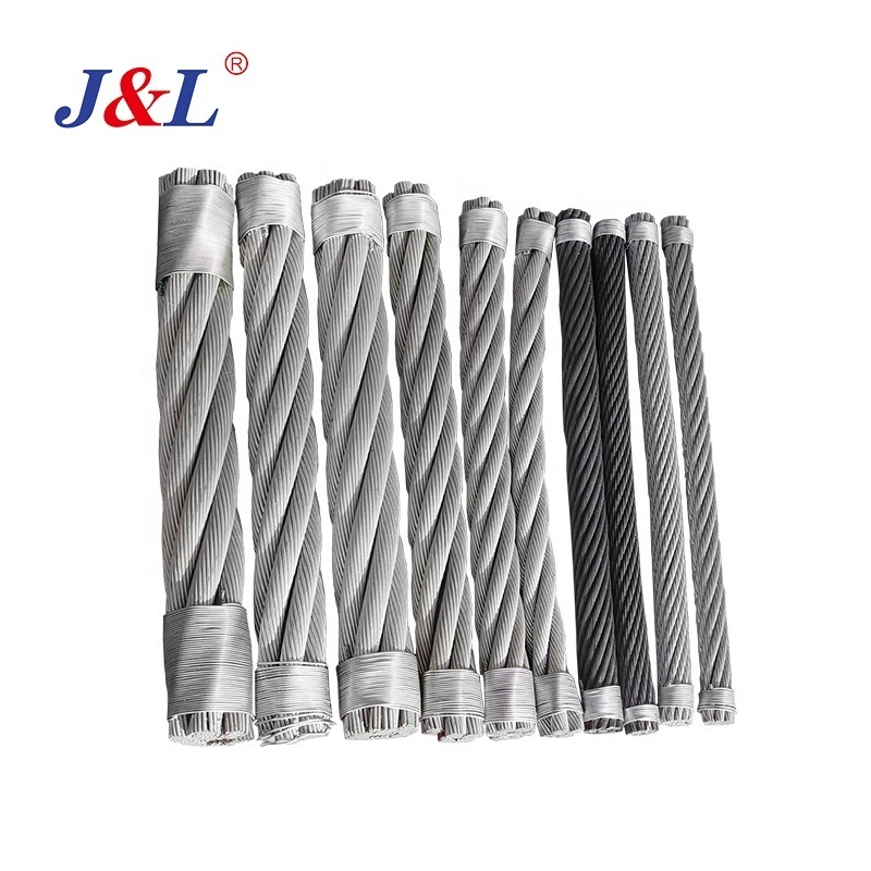 Julisling Factory Sale 6X65FNS+FC Ungalvanized Lifting and Elevator 16mm Steel Wire Rope Lifts Smooth ISO Galvanized Cutting GB