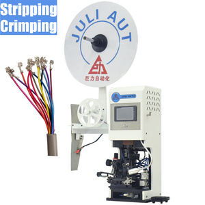 Multi-core sheath cable wire stripping terminal crimping machine semi automatic press for xh vh zh jst molex