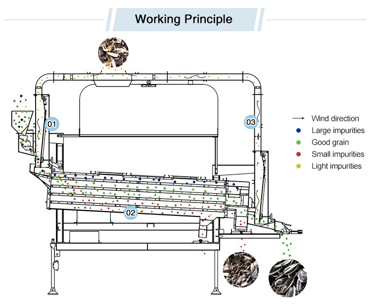 Agriculture Equipment Of  Wheat / Bean /Maize Seed & Grain Cleaning Processing Machine