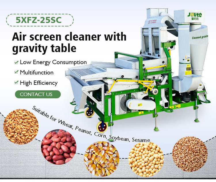 Julite Seed Grain Cleaning Machine Selecting Corn Millet Beans Grading Machine