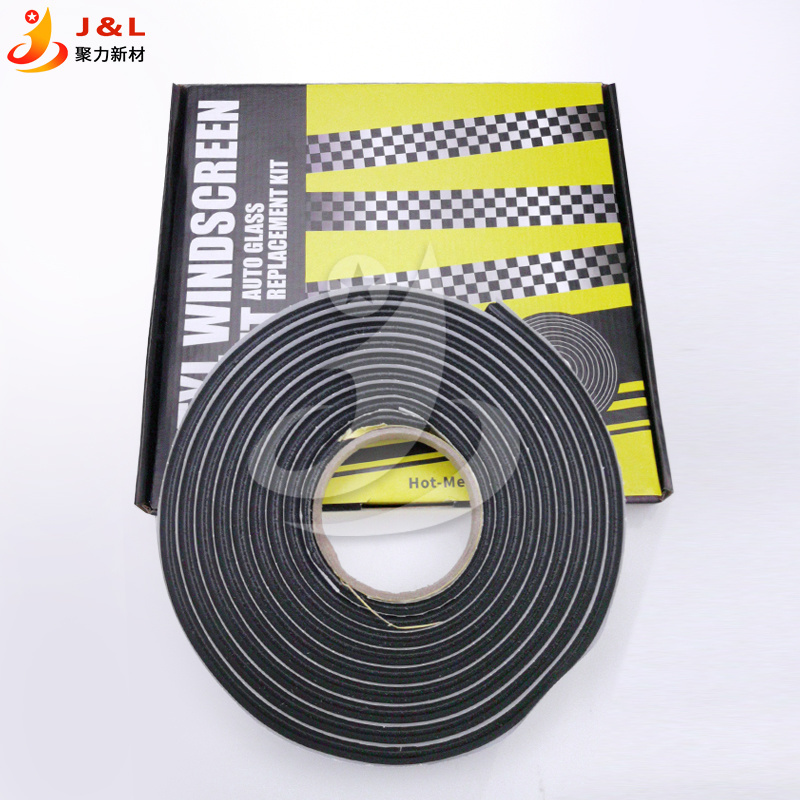 Auto Headlight Headlamp Retrofit Adhesive Sealant 9.5mm *4.5M Car Modifying Black Snake Butyl Synthetic Rubber Glue