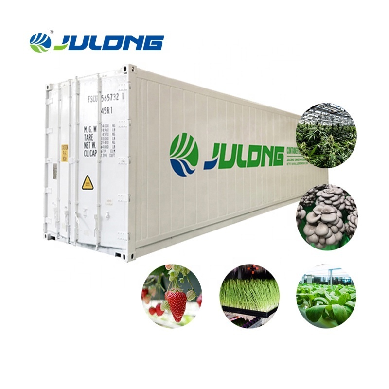 vertical hydroponic system shipping container mushroom smart farming grow room for Oyster button Mushroom Shiitake