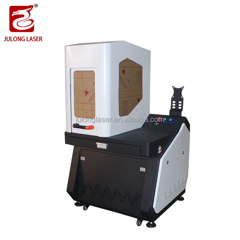 Julong 20w 30w 50w semi-enclosed fiber laser marking engraving machine &laser marker price