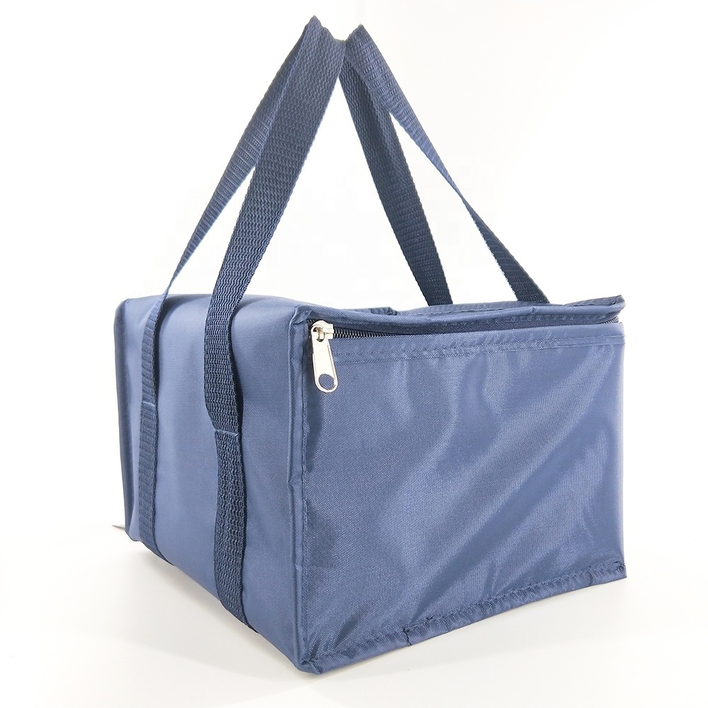 Custom Imprint Portable blue Insulated Thermal Lunch Oxford Tote tyvek cooler bag