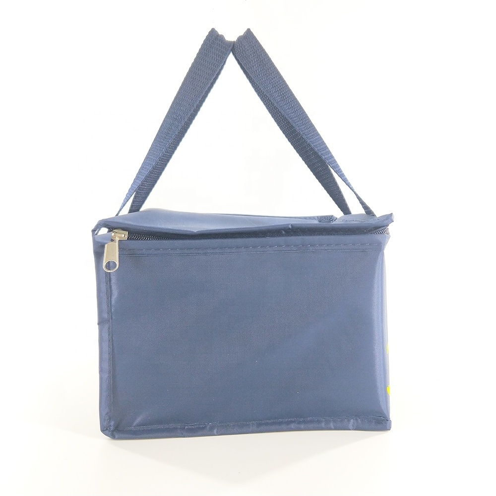 Custom Imprint Portable blue Insulated Thermal Lunch Oxford Tote tyvek cooler bag