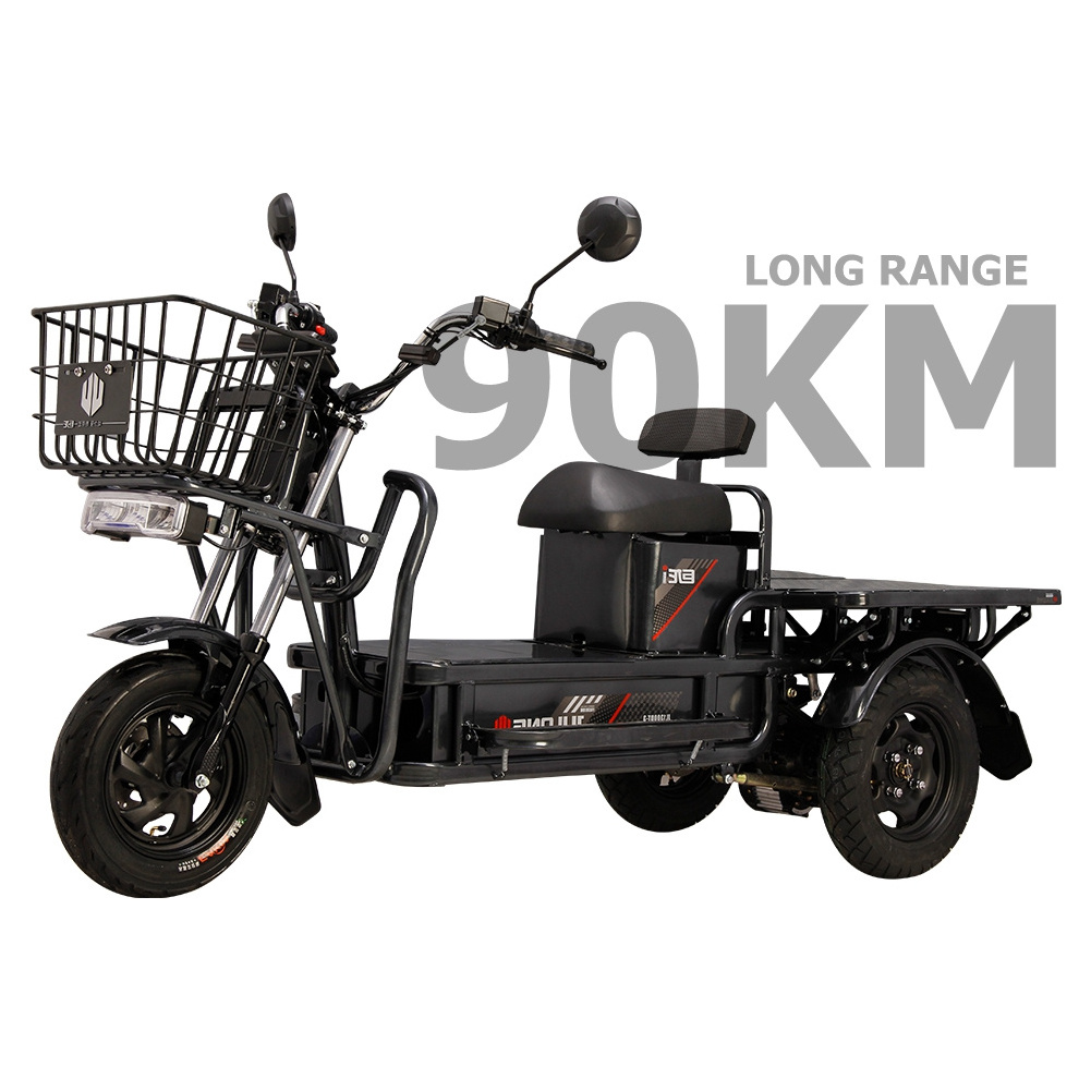 Julong Wholesaler Adults 1500W 72V 3 Wheel Cargo Electric Chinese Electric Tricycle