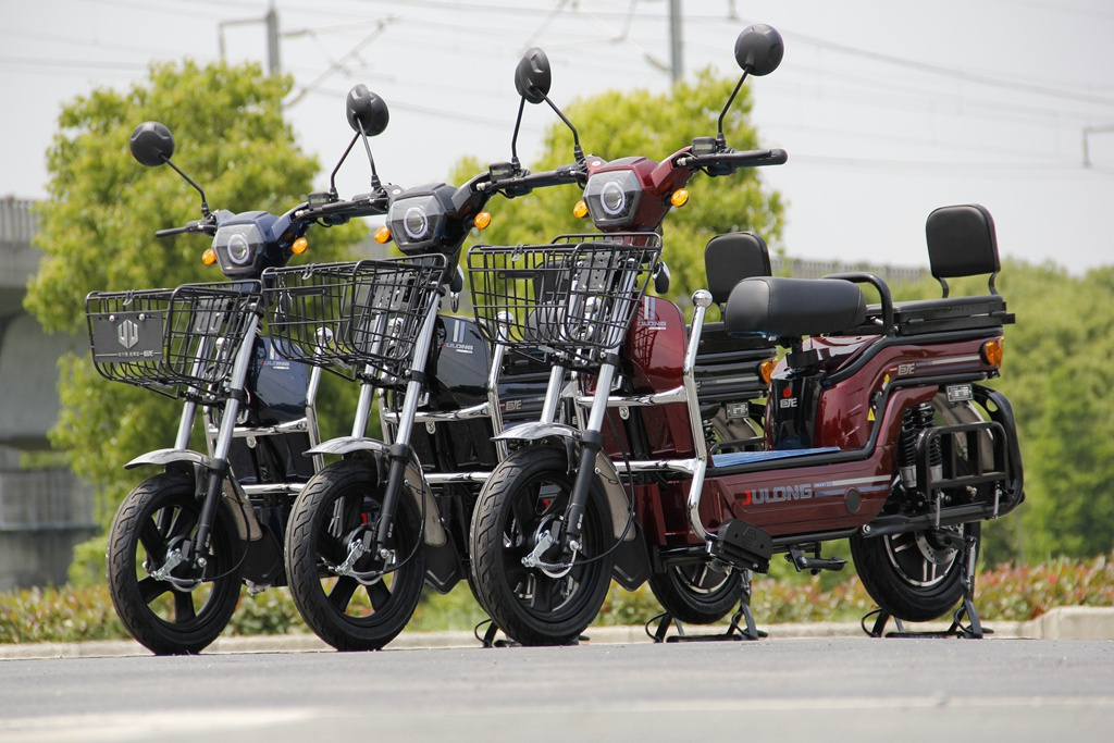 Julong Wholesale 1000 Watt Electronic Electric Moped With Pedal, 2 Seat Electric Moped Scooter