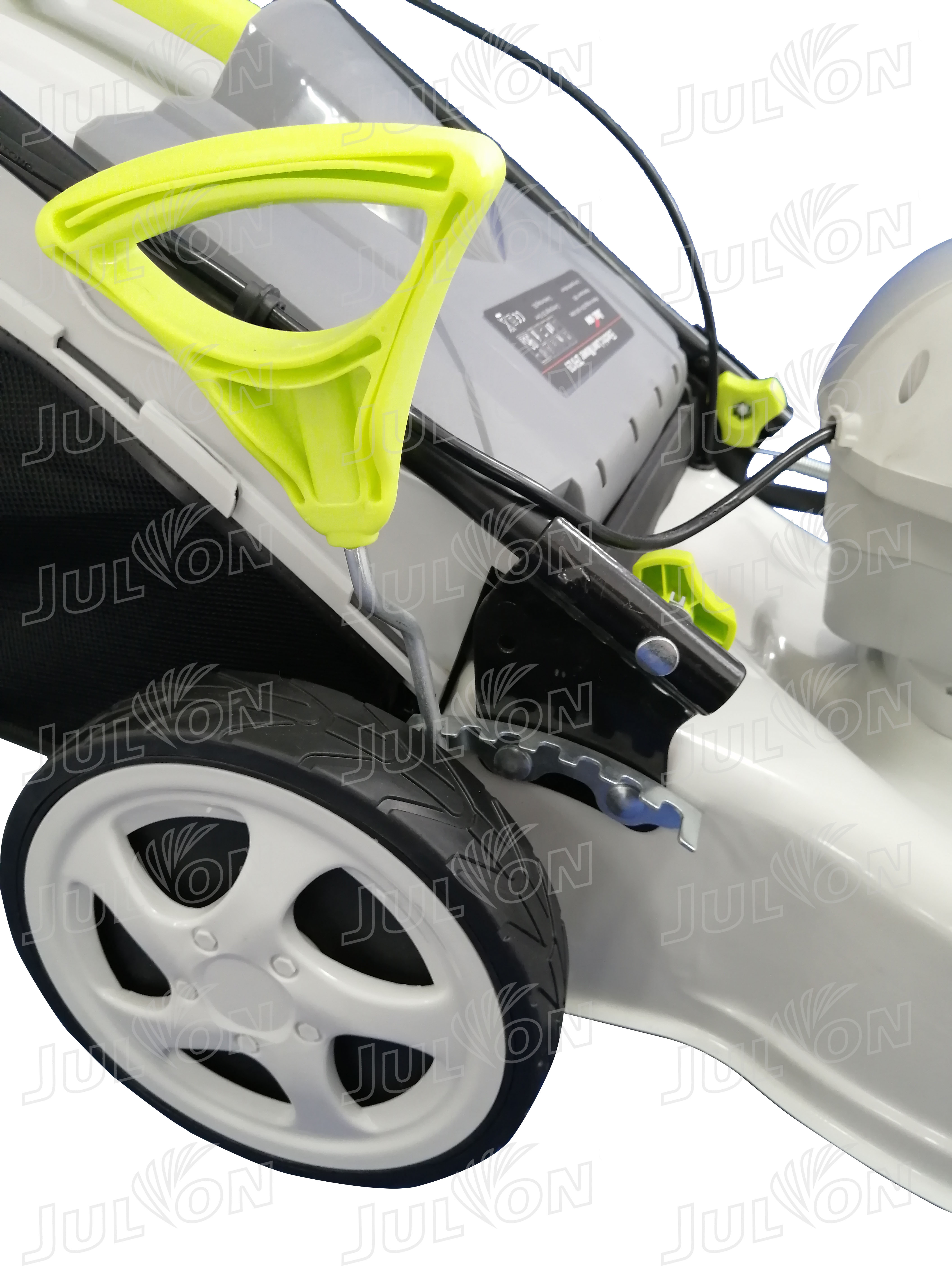 self-propelled steel deck grass cutter machine electric lawn mower