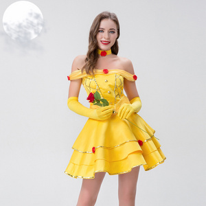 Halloween Costume Fairy Tale Belle Princess Dress Snow White Princess Costume