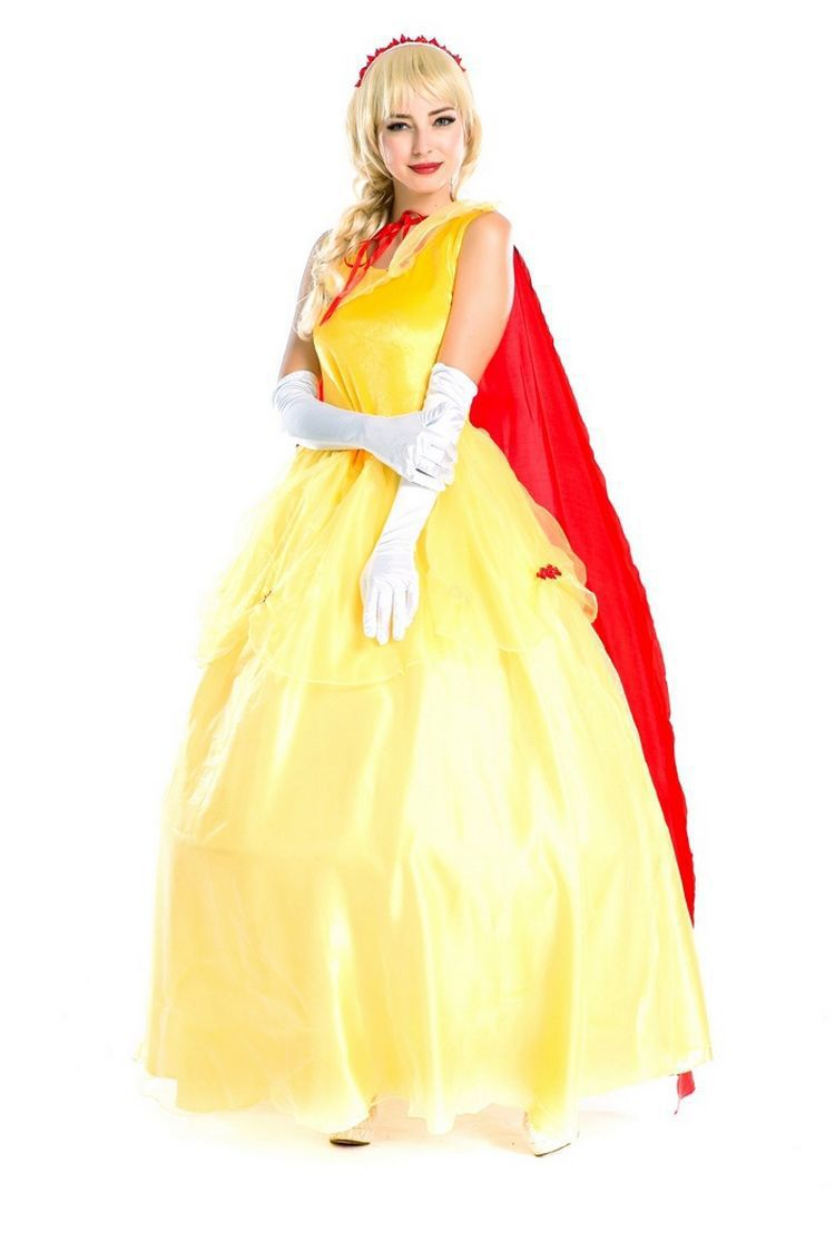 Medieval Court Ladies Princess Snow White Fairy Tale Fancy Dress Halloween Party Costume