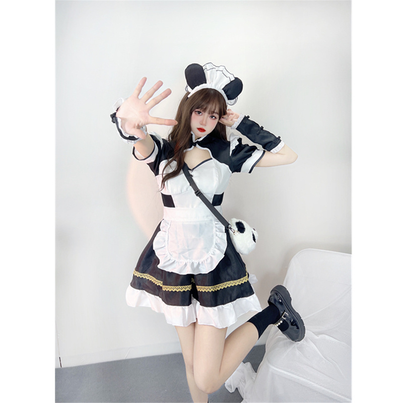 Maid Cosplay Sexy Costume Lolita Girl Maid Uniform Panda Anime Daily Dress