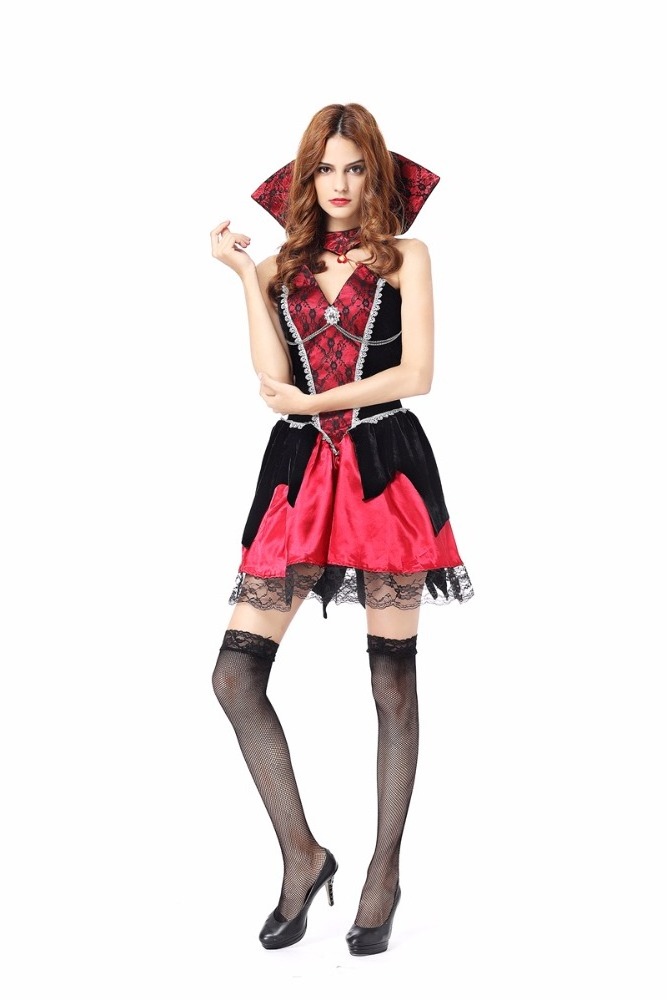 Halloween female cosplay fancy dress ,Sexy Vampire cosplay costume