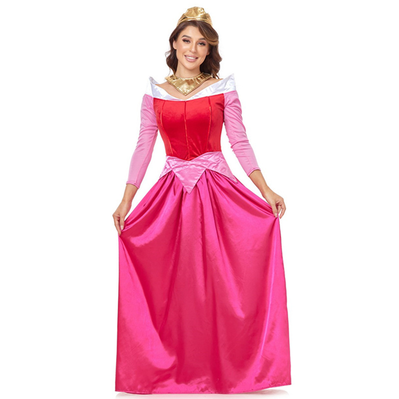 Pink Princess Peach Dress Adult Cosplay Costume for Women Birthday Halloween Party Cos Peach Princess Costume Carnival Outfits