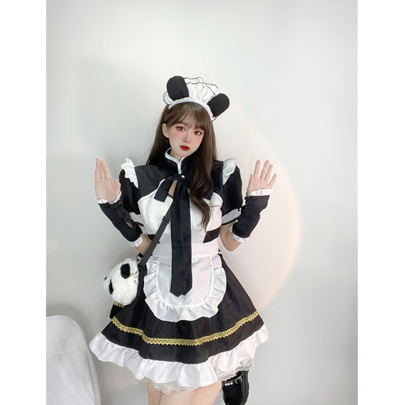 Maid Cosplay Sexy Costume Lolita Girl Maid Uniform Panda Anime Daily Dress