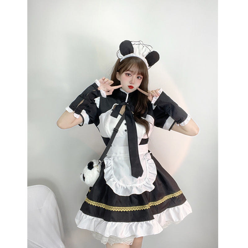 Maid Cosplay Sexy Costume Lolita Girl Maid Uniform Panda Anime Daily Dress