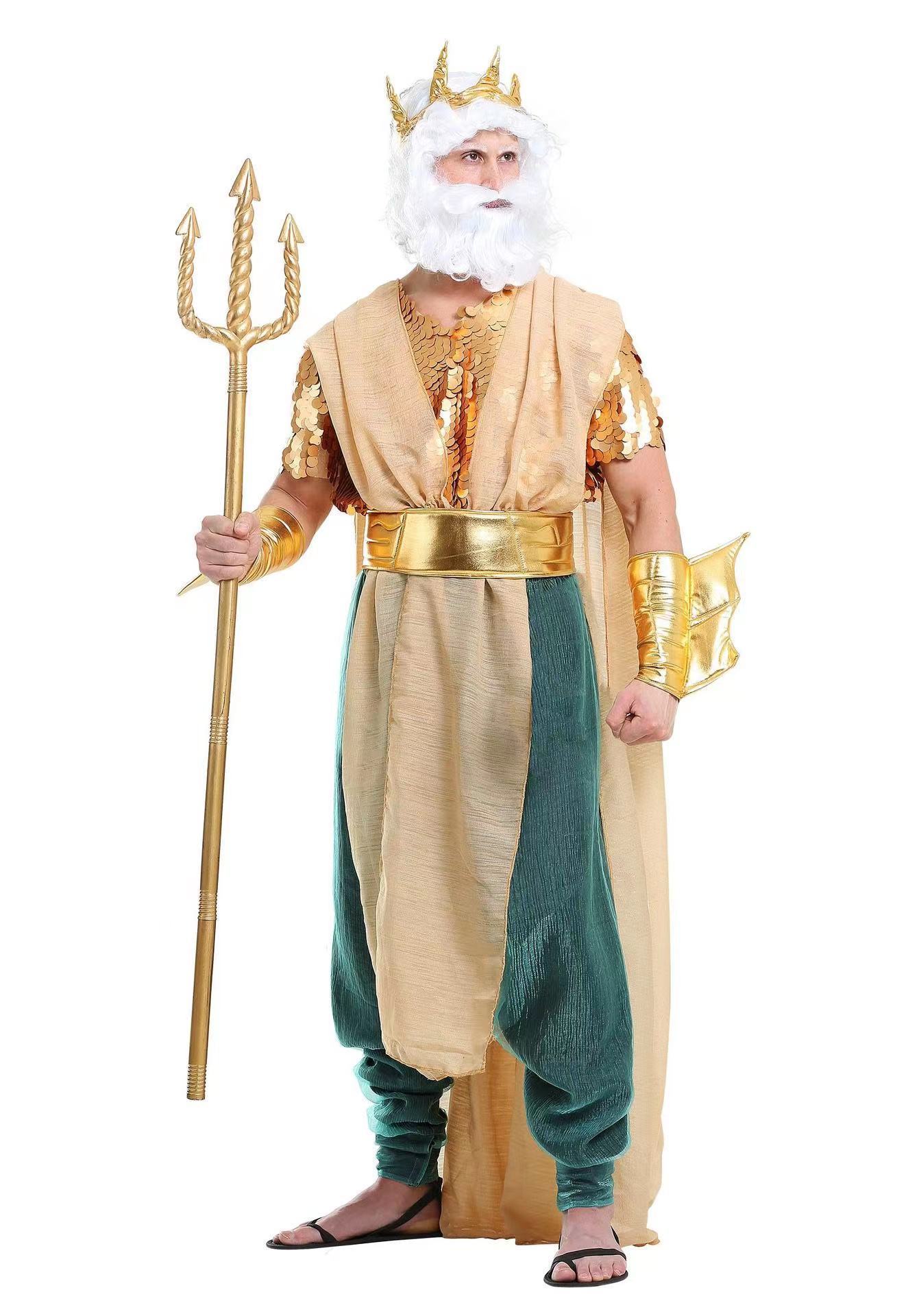 Halloween Movies Ancient Greek Sea God  Cosplay Costumes Sea Goddess Mera Queen Performing  stage costumes