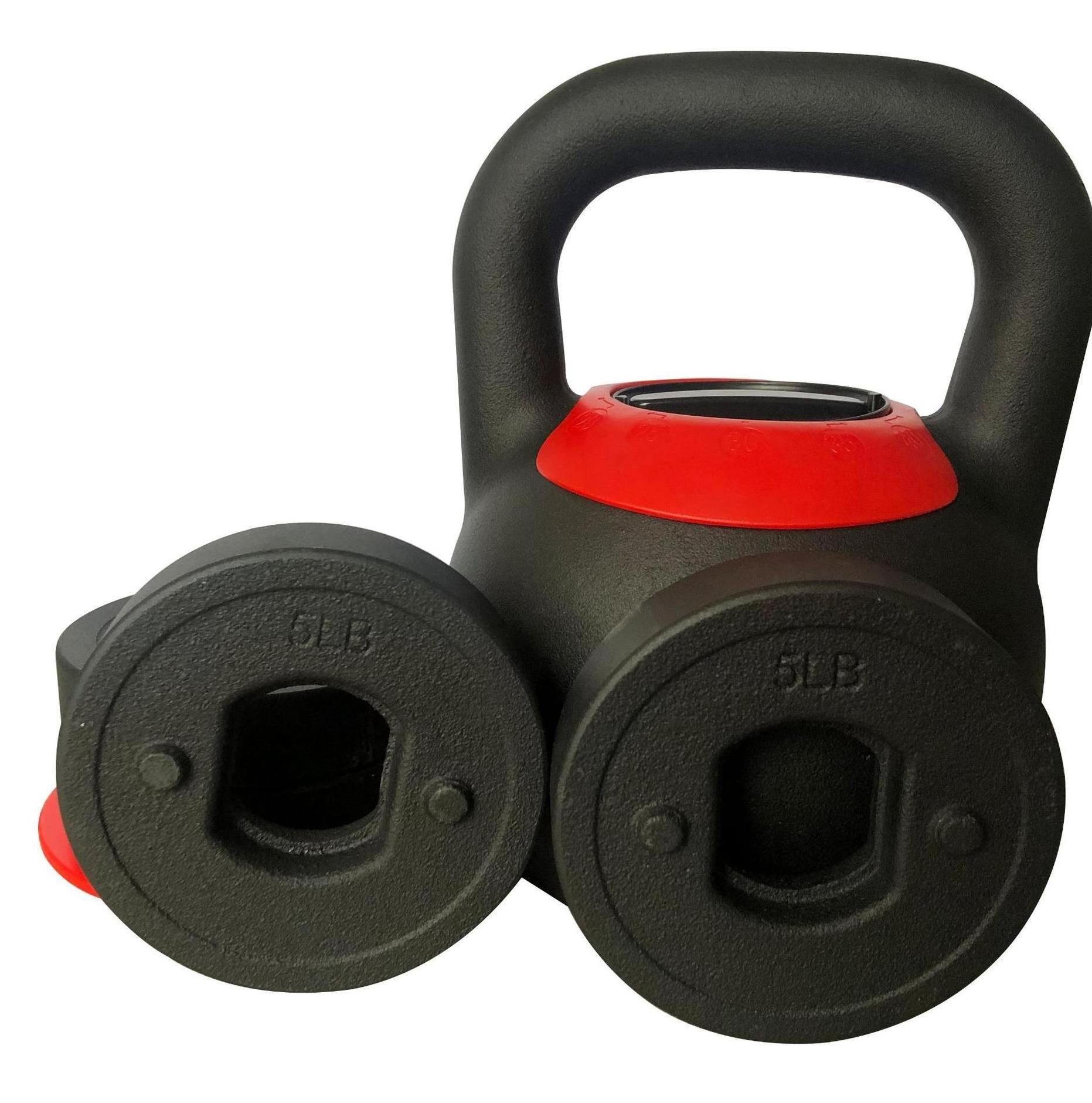 40LB 18KG 5 weights in 1 cast iron adjustable kettle bell kettle-bell kettlebell dumbbell set