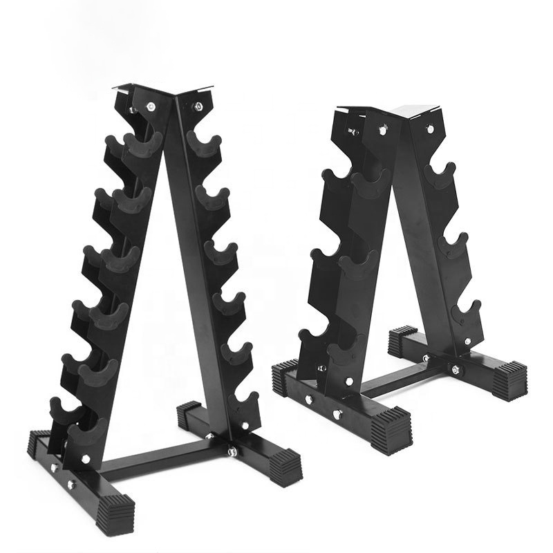 A Frame Dumbbell Rack Stand Vertical Dumbbells Rack 3/5/6/10 Tier Weight Rack