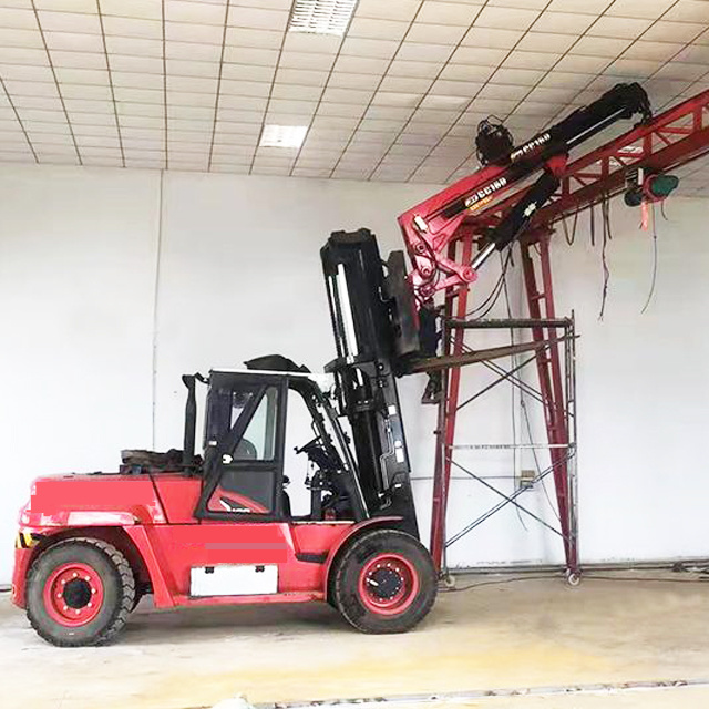 8 ton Forklift Jib Boom detachable hydraulic  telescopic mechanical boom