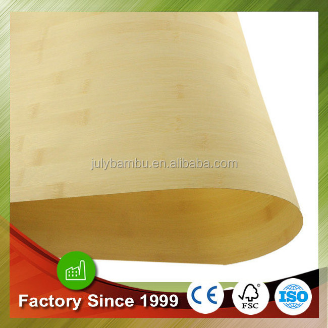 China factory engineered wood veneer artificial bamboo veneer 0.5mm