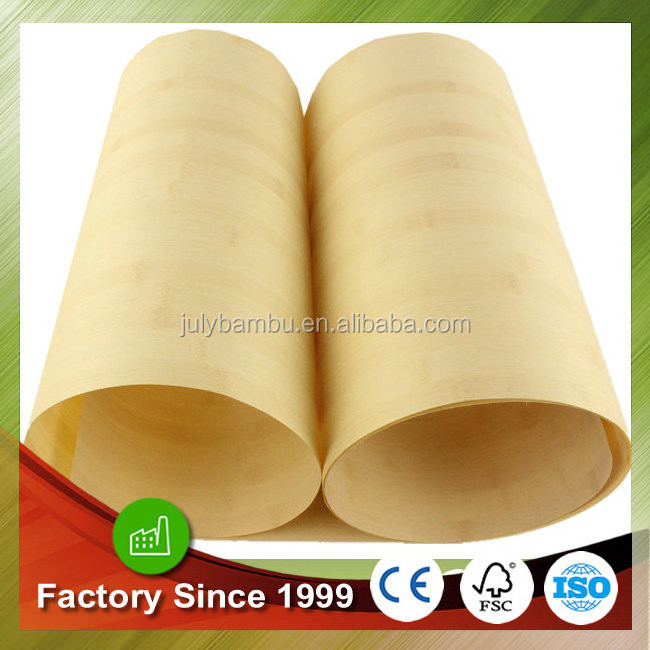 China factory engineered wood veneer artificial bamboo veneer 0.5mm