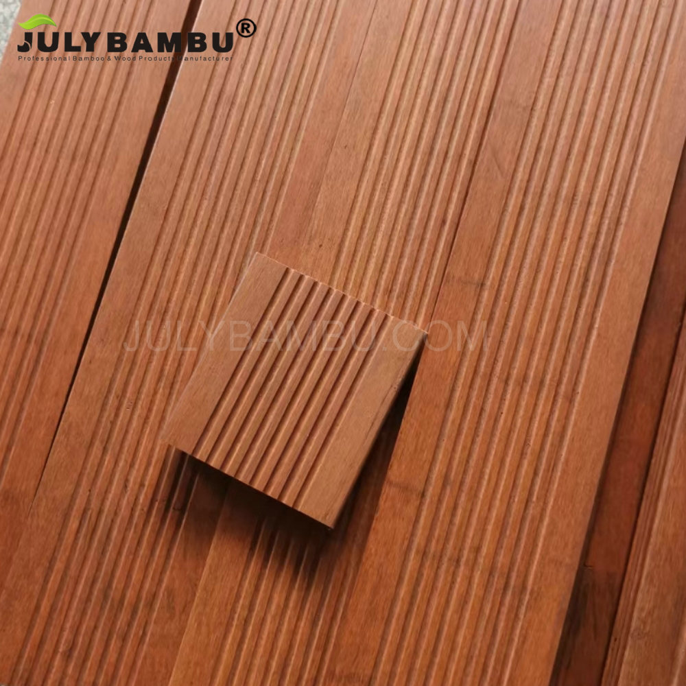 Quick Shipping Piso Laminado De Bambu Engineered Outdoor Flooring Direct Sale Bamboo Decking For Used Indoor Improvement