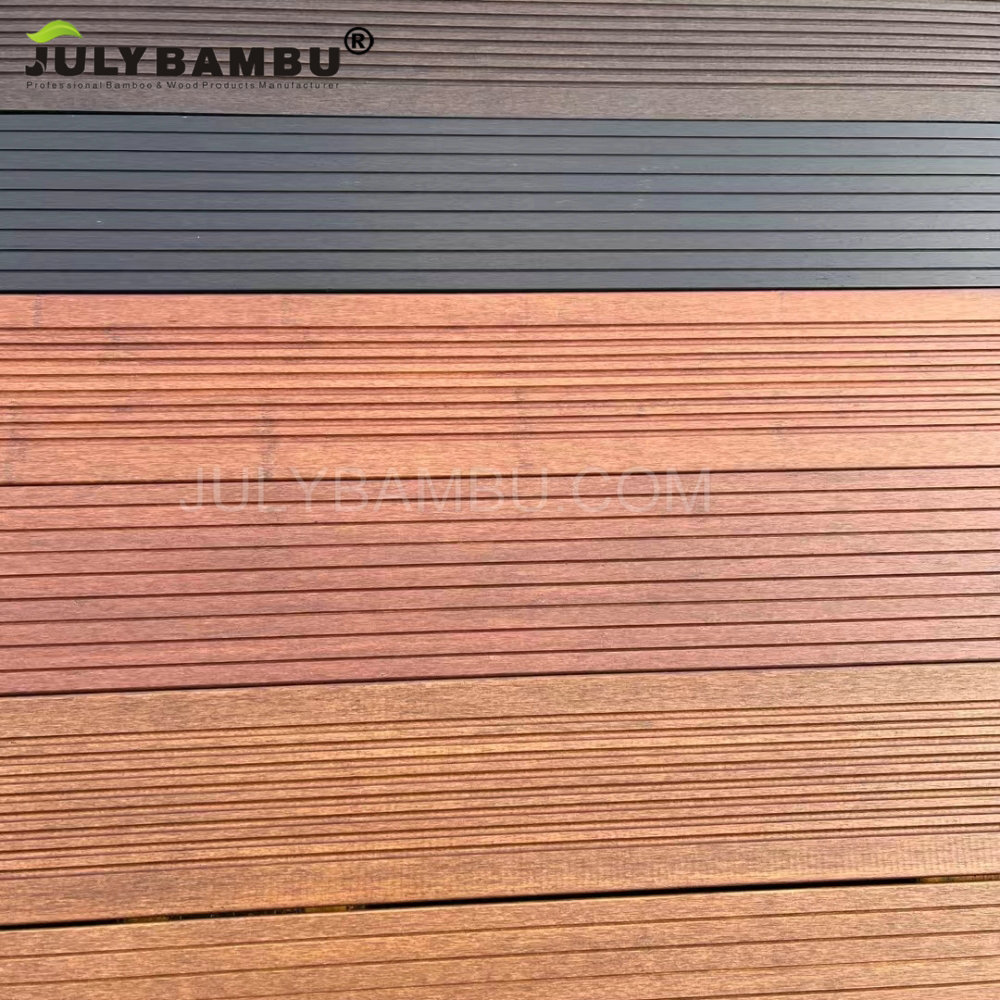 Quick Shipping Piso Laminado De Bambu Engineered Outdoor Flooring Direct Sale Bamboo Decking For Used Indoor Improvement