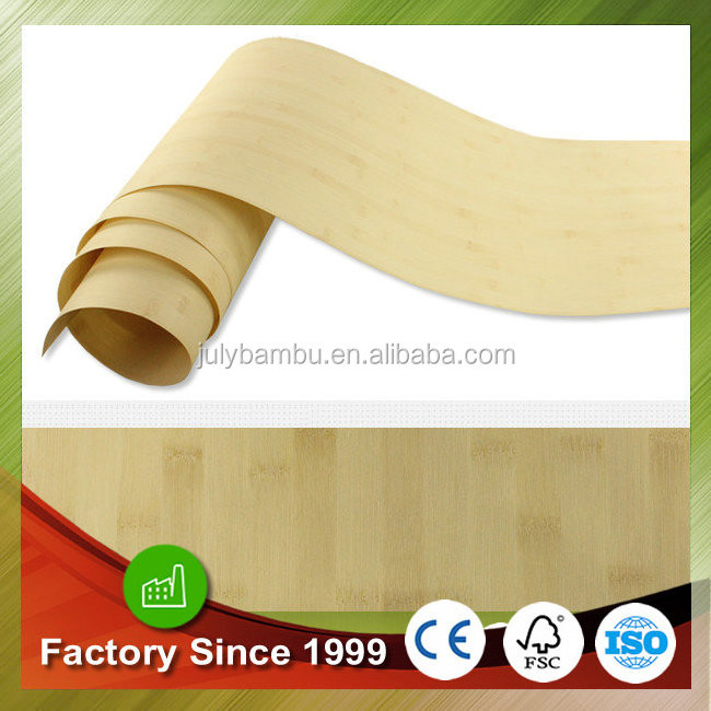 China factory engineered wood veneer artificial bamboo veneer 0.5mm