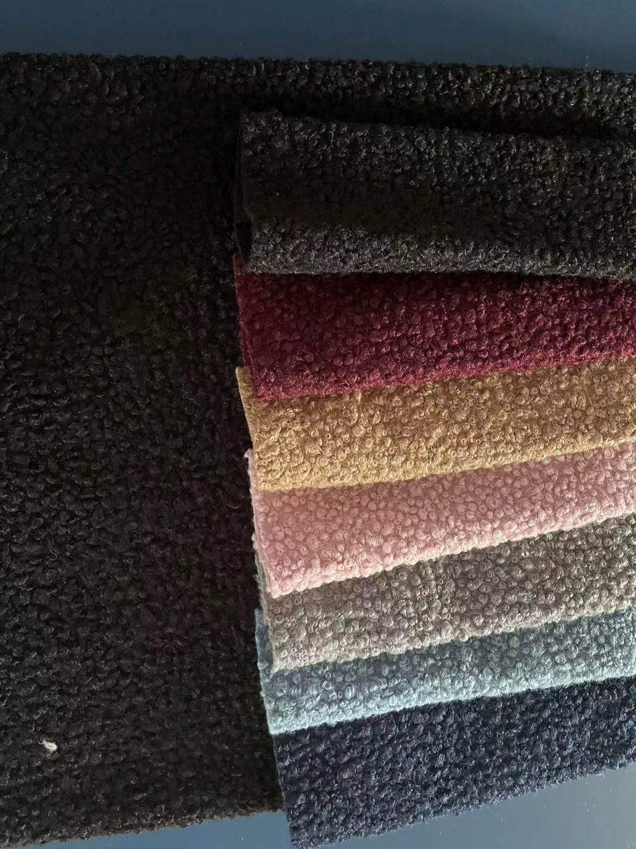 100% polyester warm lamb wool fabric