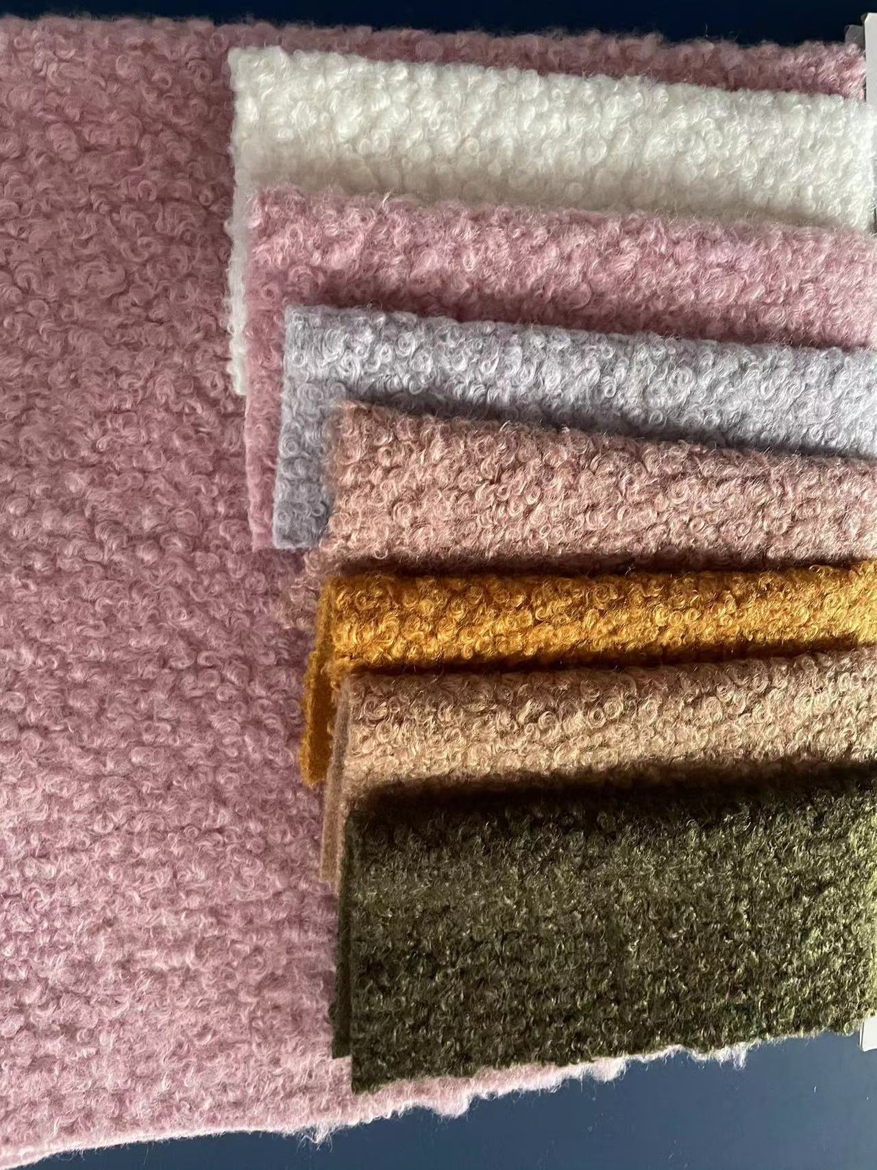 100% polyester warm lamb wool fabric