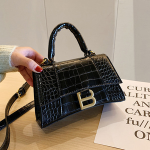 2022 Fashion Casual Personality One Shoulder Crossbody Small Bag Black Crocodile Woman Handbags