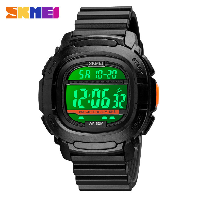 Fashion Skmei Men's Wristwatch 1657 5 Bar Waterproof Luminous Digital Chronograph Sport Watch