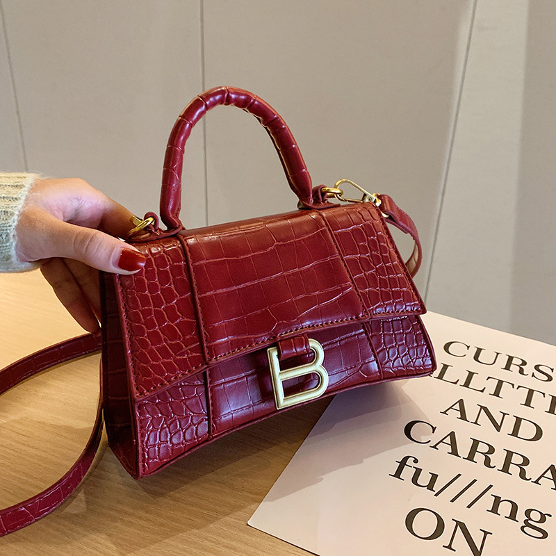 2022 Fashion Casual Personality One Shoulder Crossbody Small Bag Black Crocodile Woman Handbags