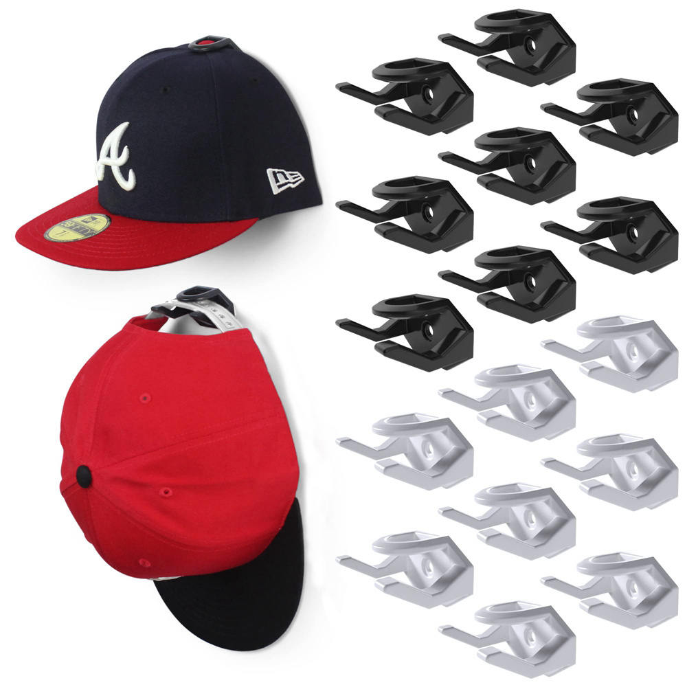 Hat Hooks for Baseball Caps Fashion Self-Adhesive Hat Racks Hat storage for Boys Girls Room Decor