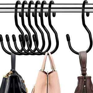 Purse Hanger for Closet Unique Twist Design Bag Hanger Purse Hooks, Large Size Closet Rod Hooks for Hanging Bags