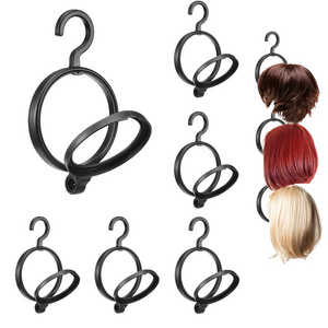 Hanging Wig Stand Portable Hanger for Multiple Collapsible Display Stand Holder Rack for Wigs and Hats