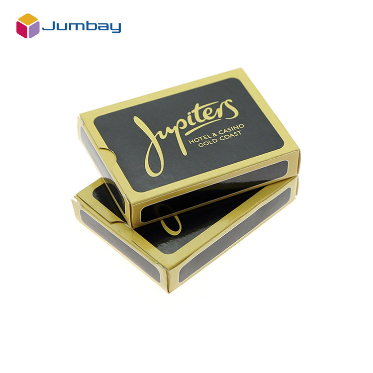 Personalized customization Professional gold edged fancy hotel poker playing cards for entertainment