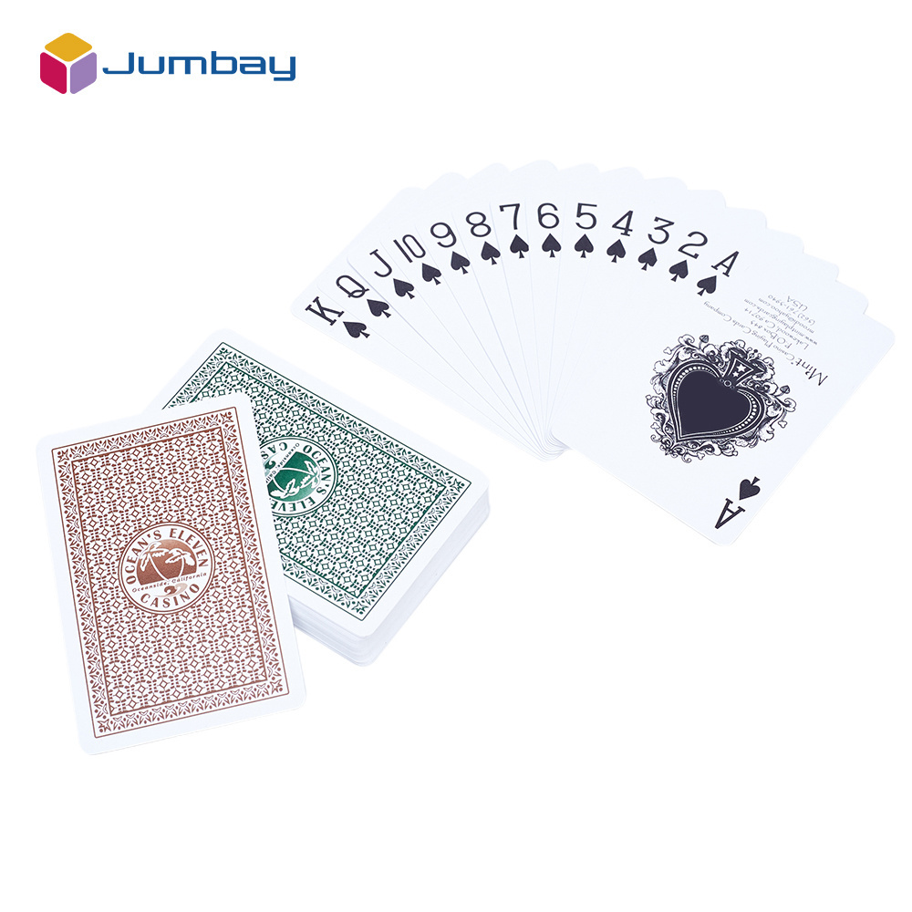 Hot Selling Customized Linen Finished Playing Cards Holographic And Waterproof Make My Own Playing Cards