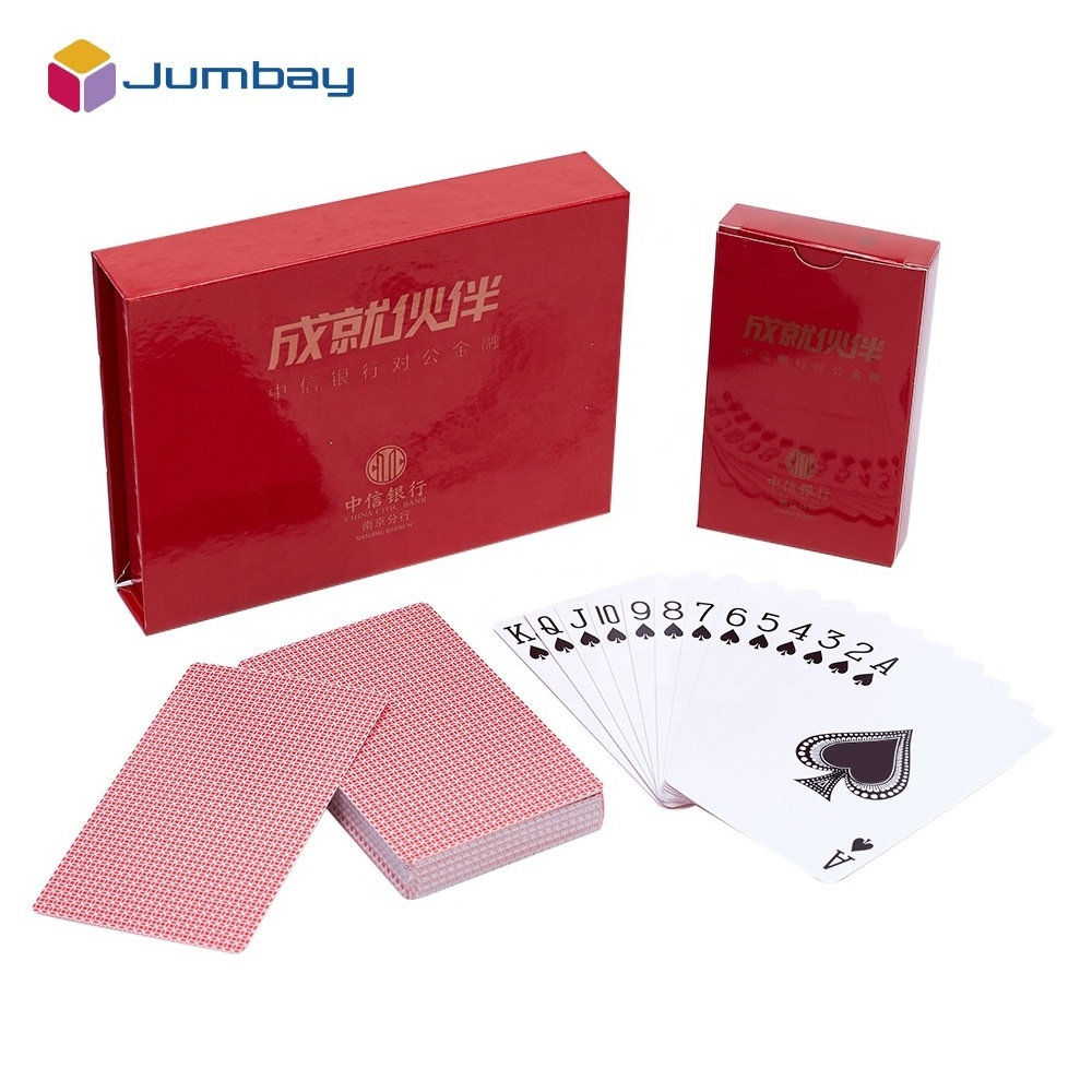 Custom Adult Cards Factory PVC Waterproof Poker Double Deck Plastic Sublimation Poker Logo Printing Paper Playing Cards