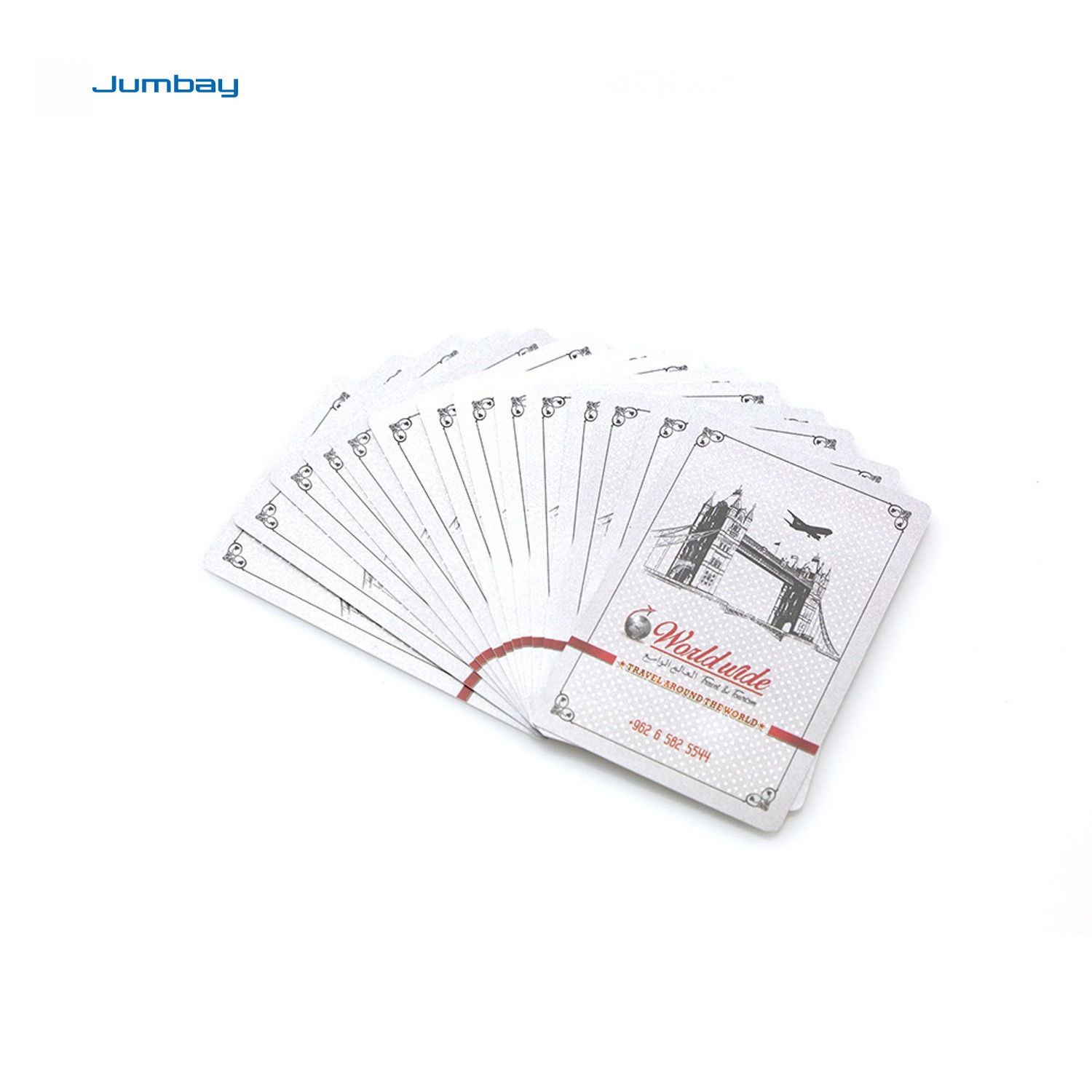 Personalized business printable bridge playing cards game top quality 100% pvc plastic poker card