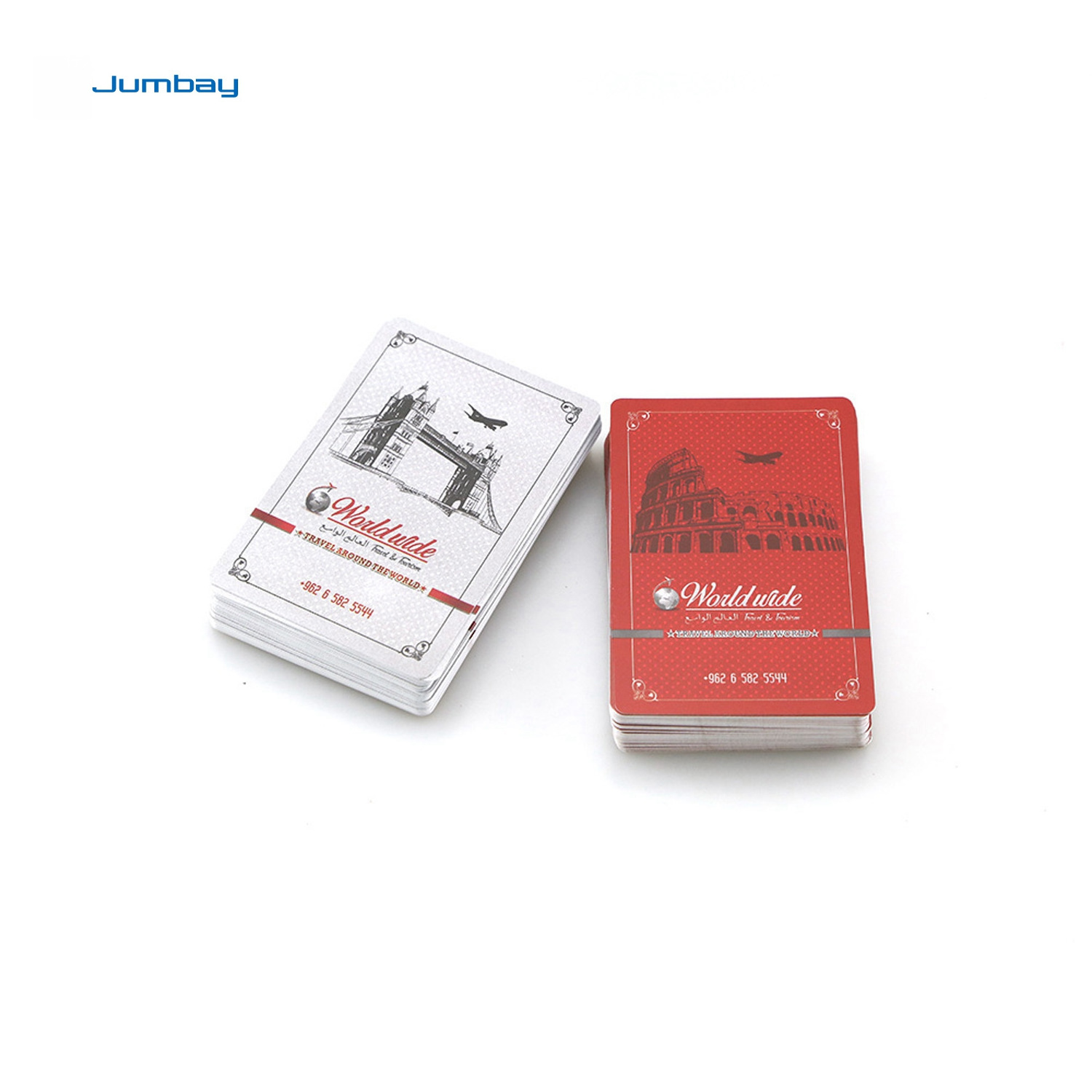 Personalized business printable bridge playing cards game top quality 100% pvc plastic poker card