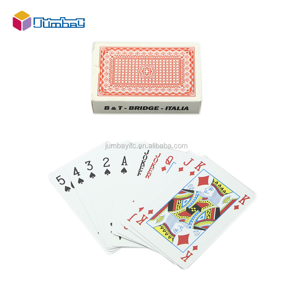 Professional personal customization bridge poker card set for sale cheap italian playing cards