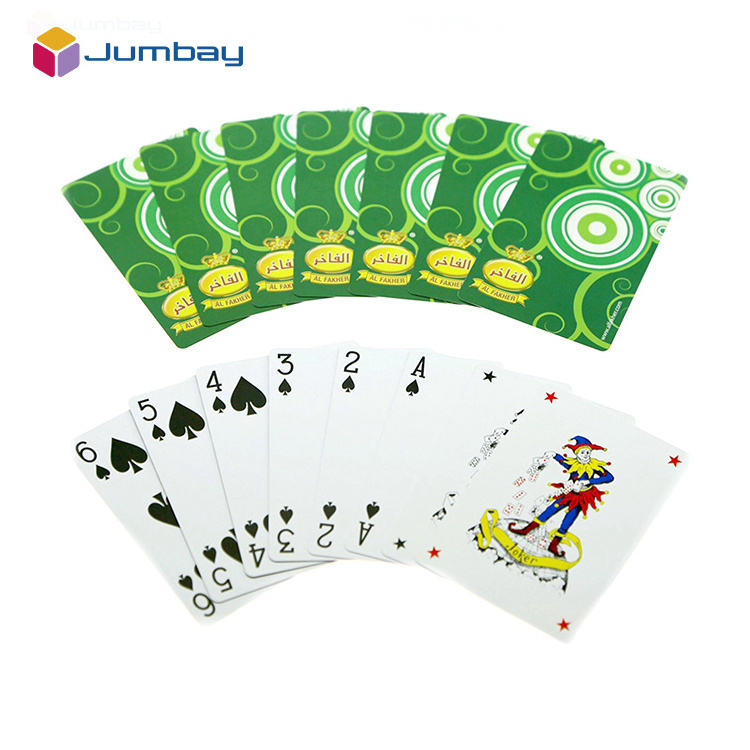 Customized playing card deck for promotion cute paper playing card for great race