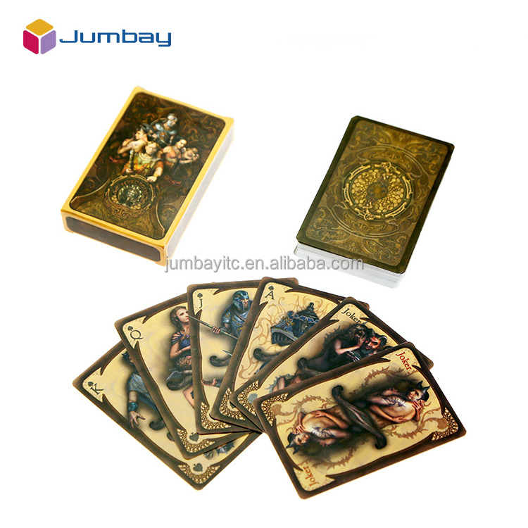 Personalized oil painting style playing card poker card drawing playing cards on wrist tattoo meaning