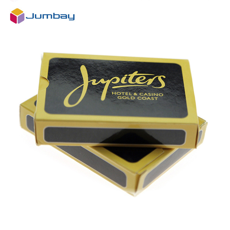 Personalized customization Professional gold edged fancy hotel poker playing cards for entertainment