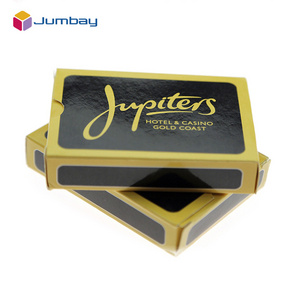 Personalized customization Professional gold edged fancy hotel poker playing cards for entertainment