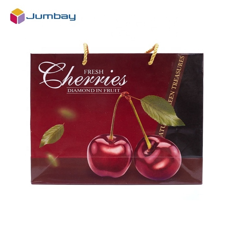 Custom Rigid Banana Cherries Boxes Mango Carton Cardboard Fruits Packaging Supplier For Strawberry Pineapples Vegetables Box