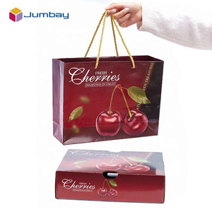 Custom Rigid Banana Cherries Boxes Mango Carton Cardboard Fruits Packaging Supplier For Strawberry Pineapples Vegetables Box